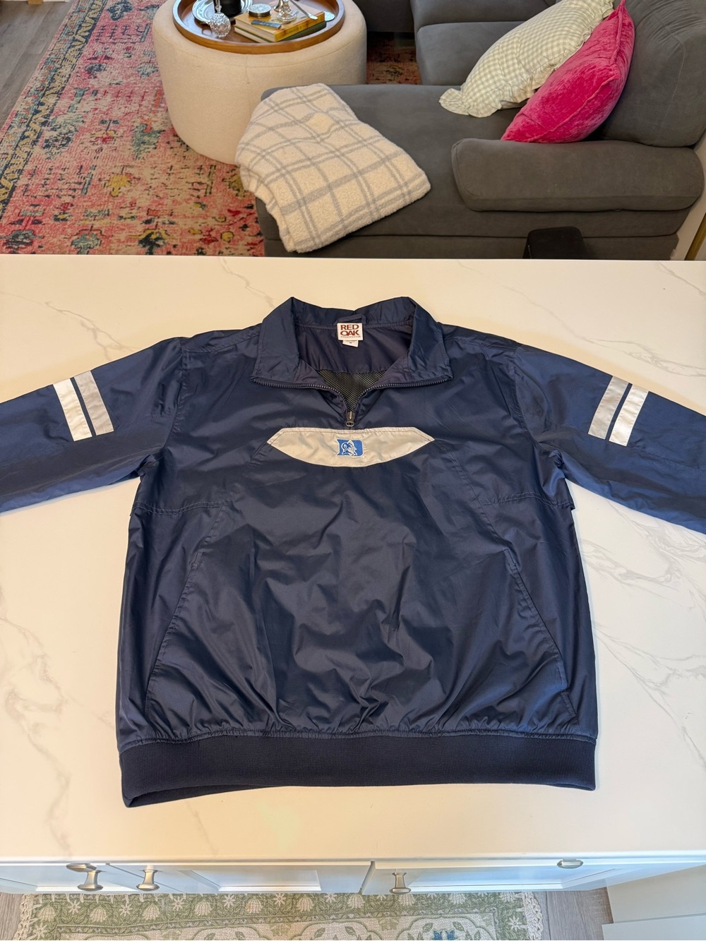 VTG Y2K Duke Blue Devils Quarter-Zip Jacket Men’s M